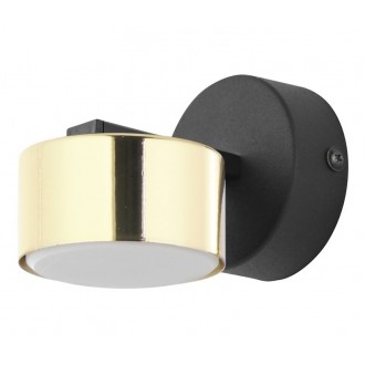 TK LIGHTING 6090 | Dallas-TK Tk Lighting zidna svjetiljka 1x GX53 crno, zlatno, opal