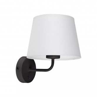 TK LIGHTING 6448 | Maja-TK Tk Lighting zidna svjetiljka 1x E27 crno, bijelo