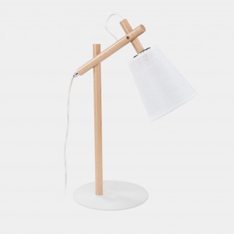 TK LIGHTING 667 | Vaio-White Tk Lighting stolna svjetiljka 48cm sa prekidačem na kablu 1x E27 bijelo