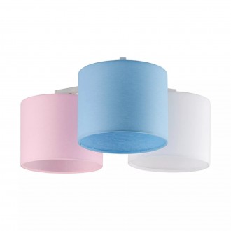 TK LIGHTING 6697 | Metis-TK Tk Lighting stropne svjetiljke svjetiljka 3x E27 bijelo, plavo, ružičasto