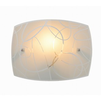 TRIO 204400101 | Spirelli Trio zidna svjetiljka 1x E27 krom, opal, prozirna