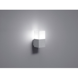 TRIO 220060187 | Hudson-TR Trio zidna svjetiljka 1x E14 320lm 3000K IP44 boja titana, opal