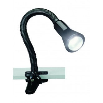 TRIO 5028010-02 | Flexo-TR Trio svjetiljke sa štipaljkama svjetiljka sa prekidačem na kablu fleksibilna 1x E14 crno