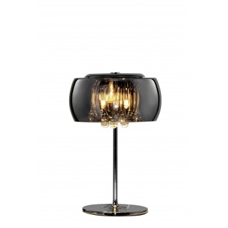 TRIO 511210306 | Vapore Trio stolna svjetiljka 43cm sa prekidačem na kablu 3x G9 krom, prozirna