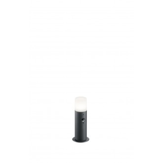 TRIO 522260142 | Hoosic Trio podna svjetiljka 30cm sa senzorom 1x E27 IP44 antracit, opal