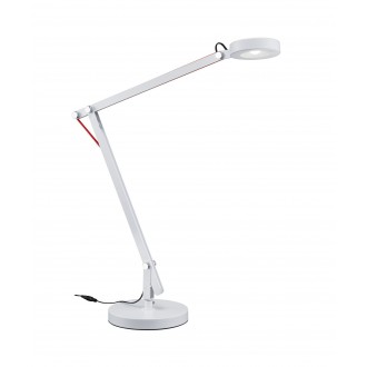 TRIO 527920101 | Amsterdam-TR Trio stolna svjetiljka 90cm sa prekidačem na kablu elementi koji se mogu okretati 1x LED 500lm 3000K bijelo, crveno
