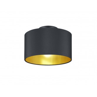 TRIO 608200279 | Hostel Trio stropne svjetiljke svjetiljka 2x E14 crno mat, zlatno