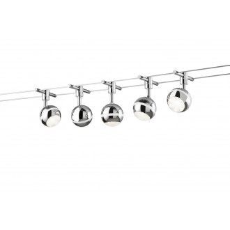 TRIO 778210506 | Baloubet Trio spot svjetiljka elementi koji se mogu okretati 5x LED 1750lm 3000K krom, opal