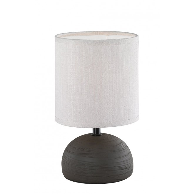 TRIO R50351026 | Luci Trio stolna svjetiljka 23cm sa prekidačem na kablu 1x E14 smeđe, bijelo