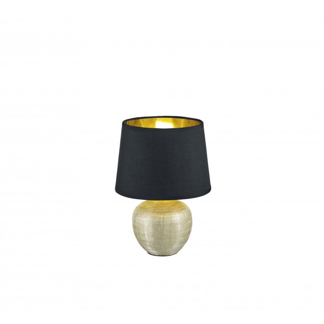 TRIO R50621079 | Luxor-TR Trio stolna svjetiljka 26cm sa prekidačem na kablu 1x E14 zlatno, crno