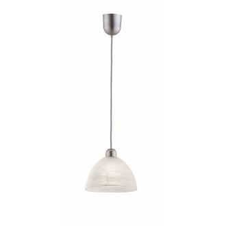 VIOKEF 3981600 | Ice-Cream Viokef visilice svjetiljka 1x E14 bijelo, srebrno