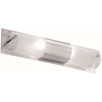 VIOKEF 4039400 | Castra Viokef zidna svjetiljka 2x E14 bijelo mat, prozirna, poniklano mat