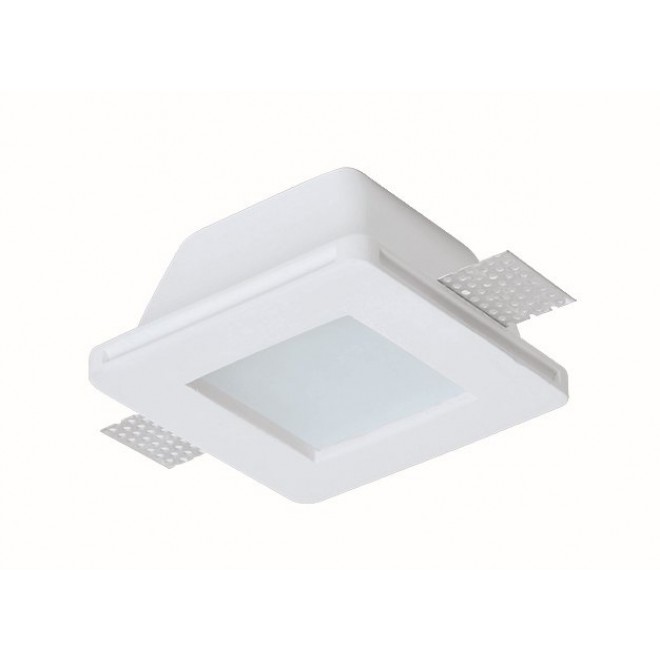 VIOKEF 4116000 | Dalton-VI Viokef ugradbena svjetiljka može se bojati 120x120mm 1x MR16 / GU5.3 / GU10 IP44/20 bijelo