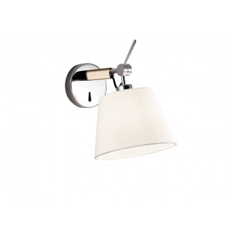 VIOKEF 4146201 | Filipa Viokef zidna svjetiljka s prekidačem elementi koji se mogu okretati 1x E27 bijelo, poniklano mat