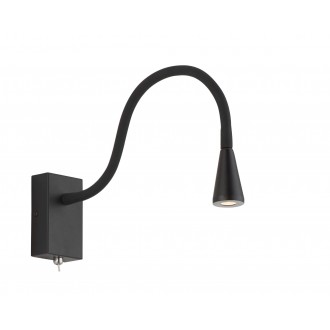VIOKEF 4157500 | Koko Viokef zidna svjetiljka s prekidačem fleksibilna 1x LED 240lm 3000K crno