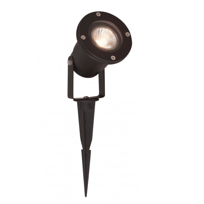 VIOKEF 4158300 | Leros Viokef reflektor, ubodne svjetiljke svjetiljka elementi koji se mogu okretati 1x GU10 IP65 crno