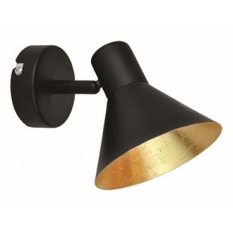 VIOKEF 4167000 | Harvey-VI Viokef spot svjetiljka elementi koji se mogu okretati 1x E14 crno, zlatno