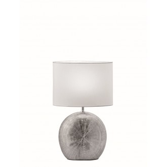 VIOKEF 4167700 | Elya Viokef stolna svjetiljka 38cm s prekidačem 1x E14 opal, srebrno, krom