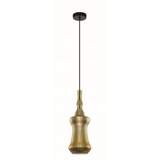 VIOKEF 4169600 | Jakarta Viokef visilice svjetiljka 1x E27 zlatno, crno