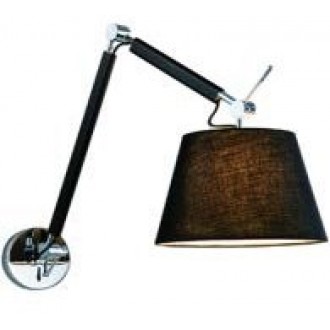 VIOKEF 4172600 | Filipa Viokef zidna svjetiljka s prekidačem elementi koji se mogu okretati 1x E27 crno, smeđe, poniklano mat