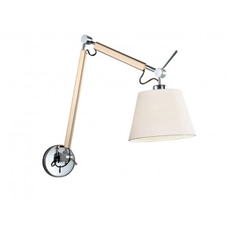 VIOKEF 4172601 | Filipa Viokef zidna svjetiljka s prekidačem elementi koji se mogu okretati 1x E27 bijelo, poniklano mat