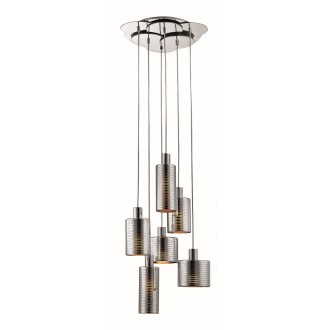 VIOKEF 4173000 | Charlotte-VI Viokef visilice svjetiljka 6x E27 srebrno, krom