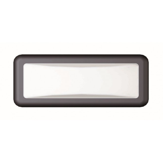 VIOKEF 4189700 | Minos Viokef zidna svjetiljka 1x LED 500lm 3000K IP54 crno, bijelo