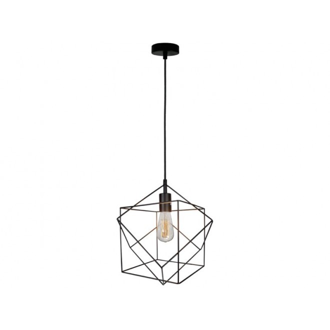 VIOKEF 4193400 | Cube-VI Viokef visilice svjetiljka 1x E27 crno