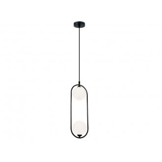 VIOKEF 4208700 | Fancy Viokef visilice svjetiljka 2x G9 crno, bijelo