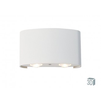 VIOKEF 4211000 | Twist-VI Viokef zidna svjetiljka 4x LED 340lm 3000K IP54 bijelo