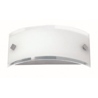 VIOKEF 454400 | Fina-VI Viokef zidna svjetiljka 1x E14 opal mat, prozirna, krom
