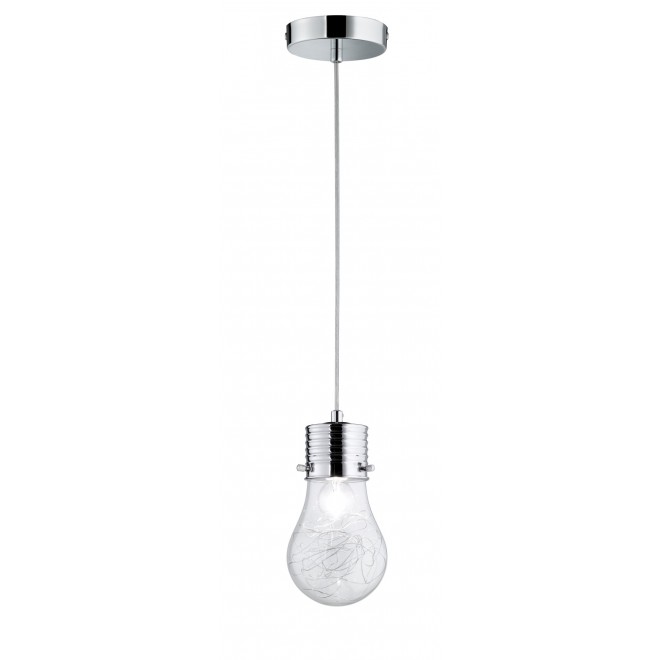 WOFI 600301010150 | FuturaW Wofi visilice svjetiljka 1x E14 krom, prozirno
