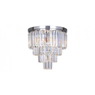 ZUMA LINE FC17106/4+1-CHR | Amedeo Zuma Line stropne svjetiljke svjetiljka 5x E14 krom, prozirno
