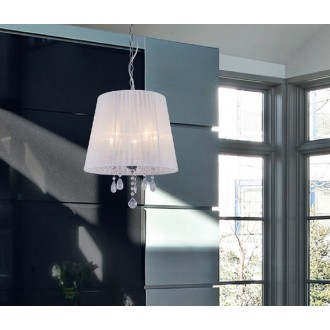 ZUMA LINE RLD94350-5A | Cesare Zuma Line visilice svjetiljka s mogućnošću skraćivanja kabla 5x E14 krom, bijelo, kristal